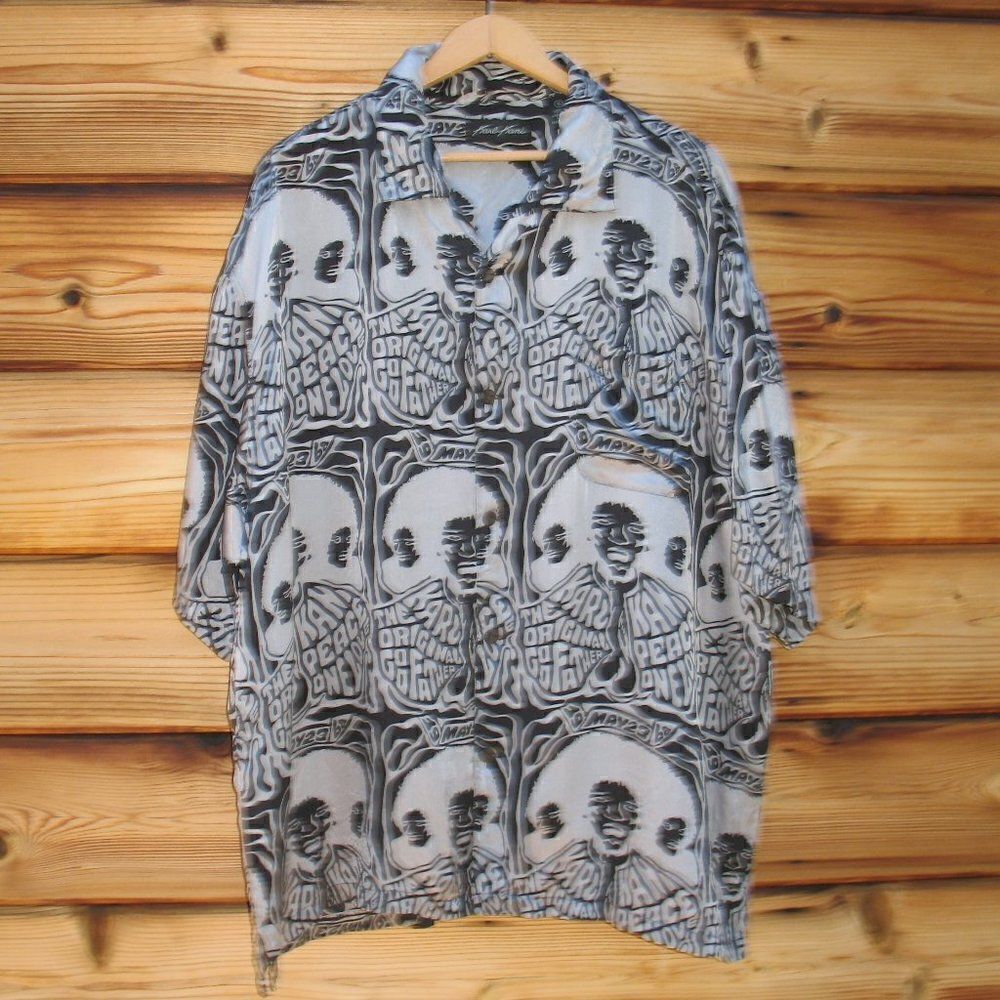 Vintage Karl Kani Silk Print Shirt